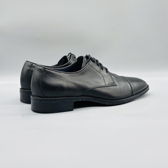 Cole Haan Shoes Mens 11 Black Leather Derby Cap Toe Oxford Lace Up Dress Slip On main image 6